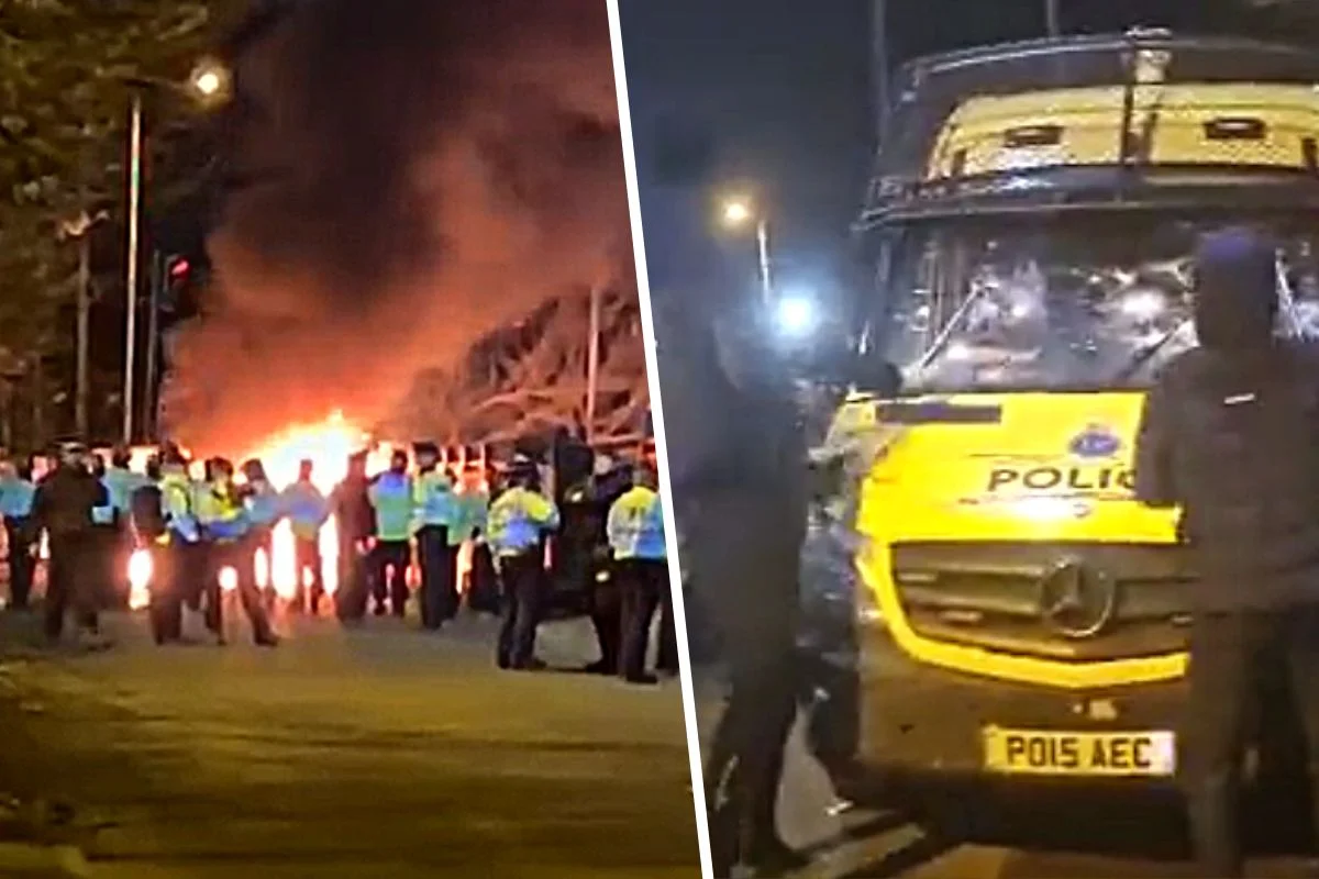 Knowsley Anti-migrant riot Feb 2023