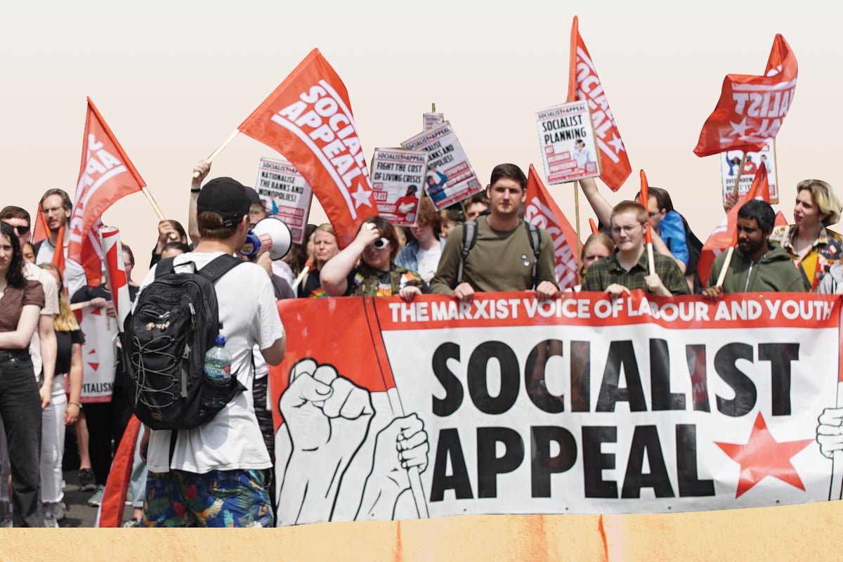 Socialist Appeal TUC march 2022