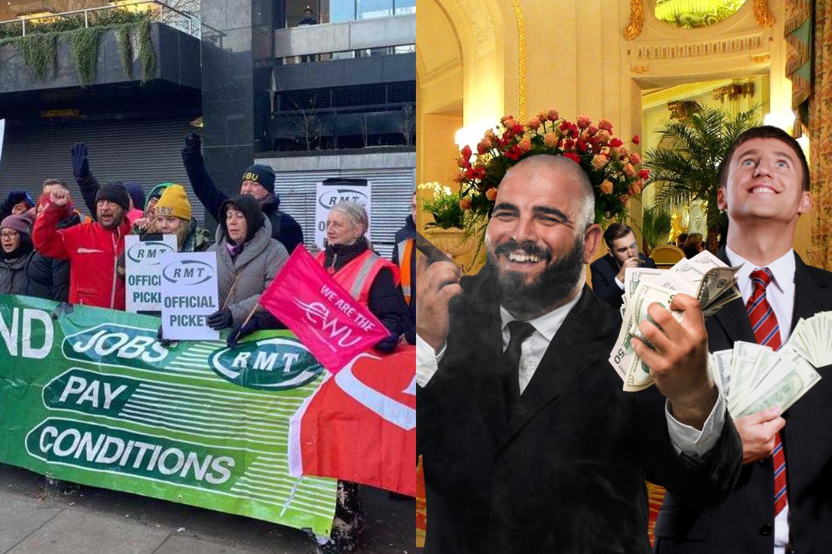 Bleak New Year for millions, while rich struggle for reservations at the Ritz