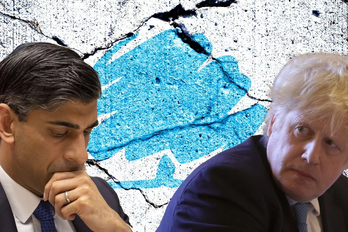 Sunak Johnson Tory Crisis