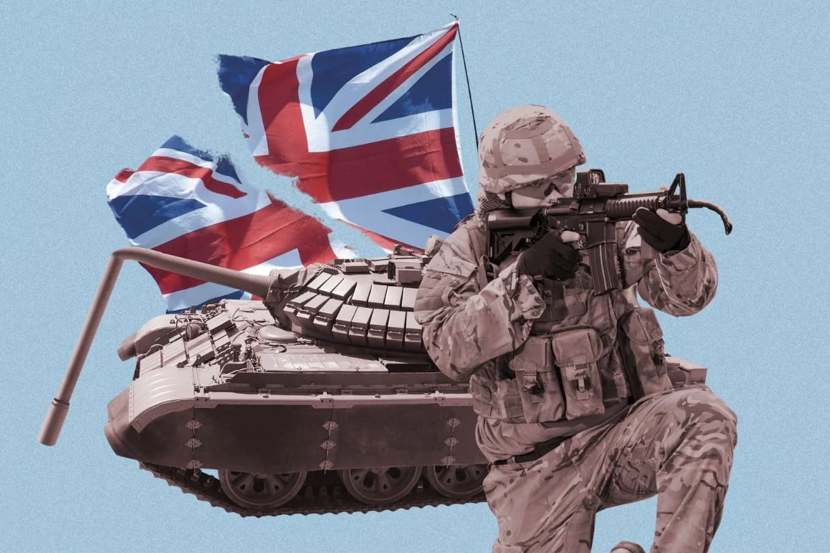 Crisis in british armed forces tank soldier
