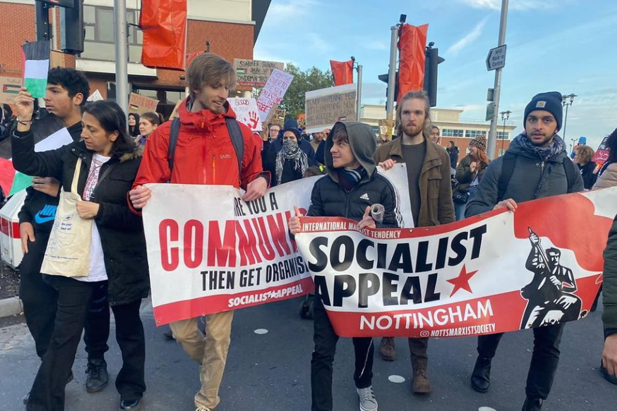 Palestine solidarity: Nottingham communists under attack