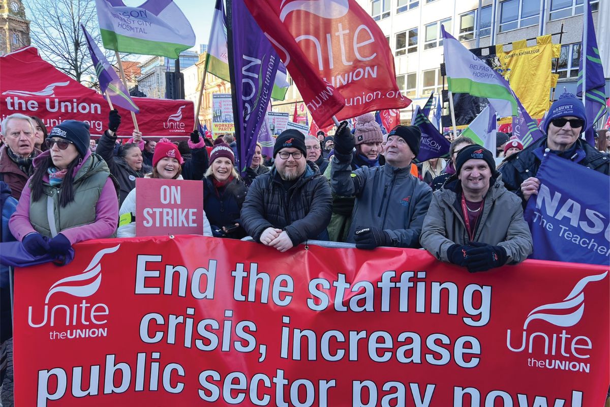 North of Ireland general strike: Workers rise up against Tory ransom