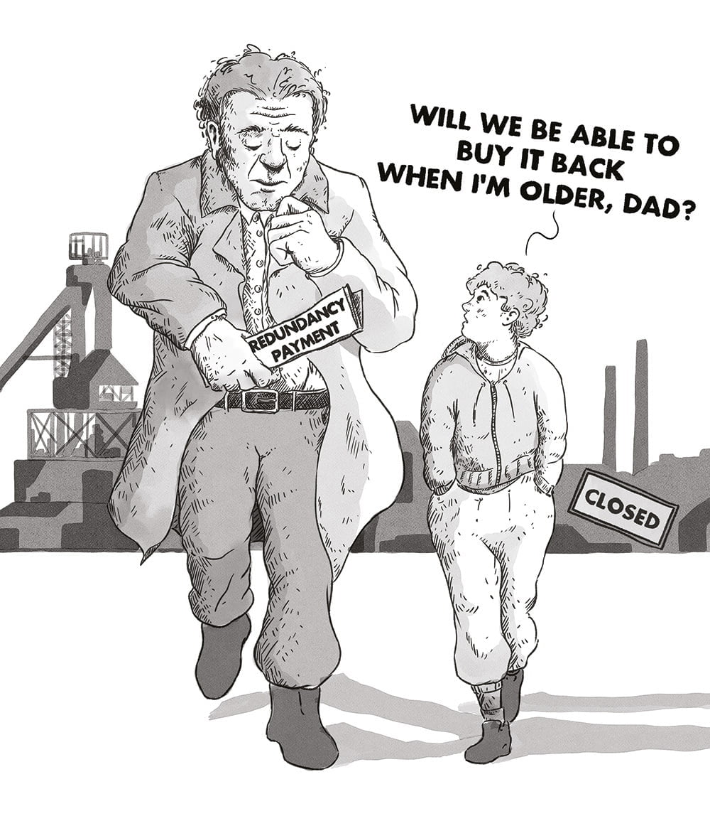 Issue 2 Port Talbot steelworks closed cartoon