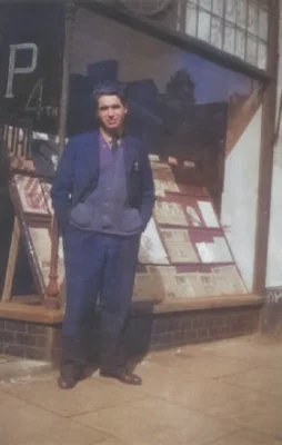 Jock Haston, Neath campaign HQ / Image: Ted Grant Internet Archive (colourised)