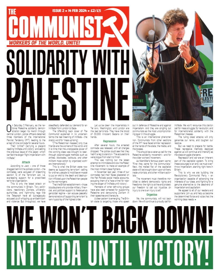 The communist issue 2 back cover