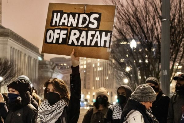 Hands off rafah Image Diane Krauthamer Wikimedia Commons