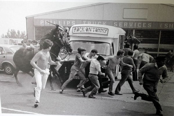 Police descend on mining towns / Image: Flickr, Paige...