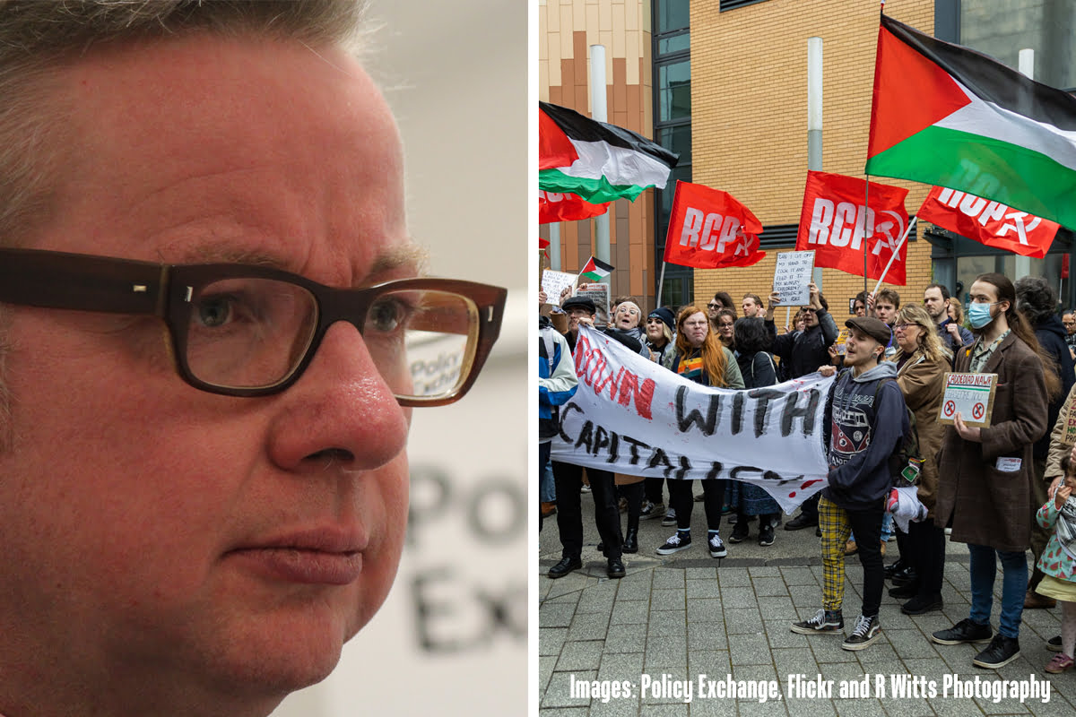Gove accuses RCP of antisemitism: Down with the lying Tory war criminals!