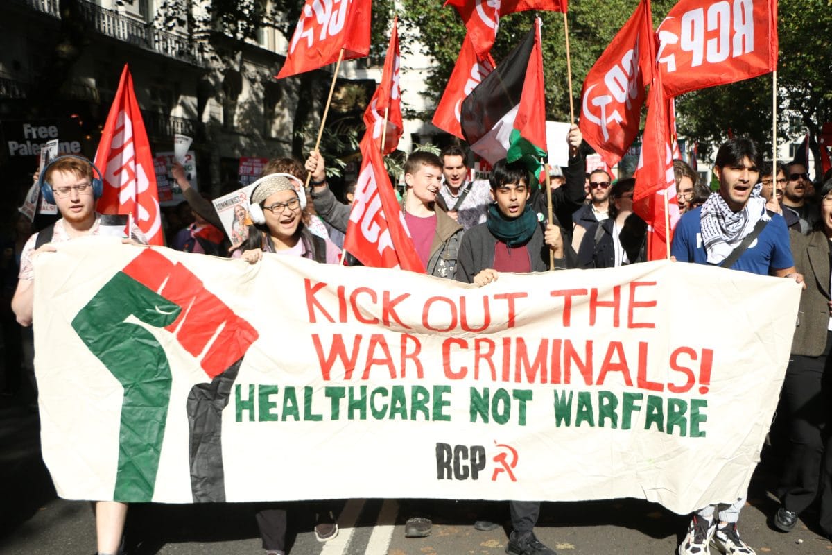Revolutionary Communist Bloc at the London Palestine Demonstration October 5th 2024