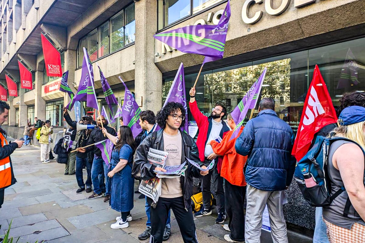 KCL security guards get organised with the RCP’s support