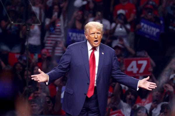 Trump shouting