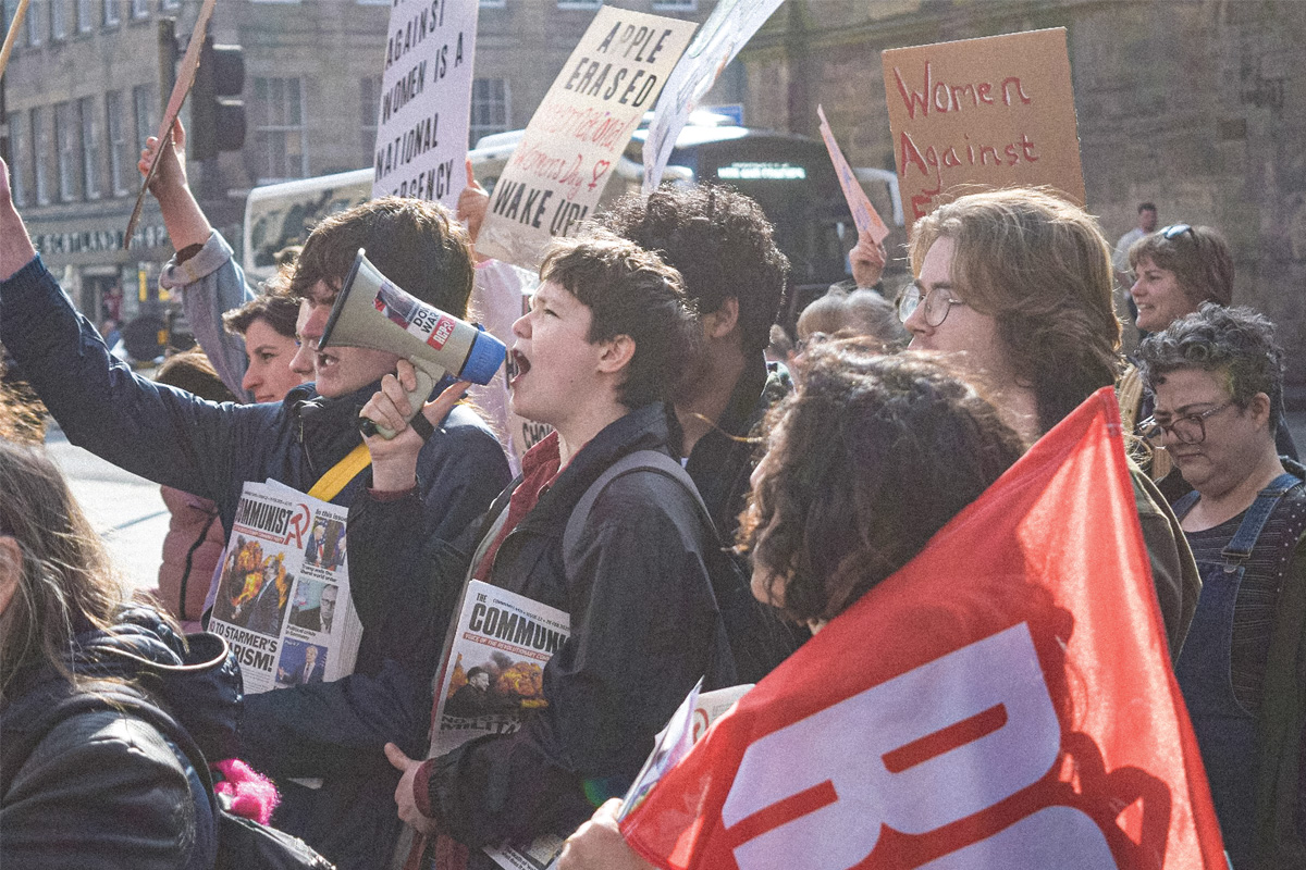 Orla shouting student work Edinburgh