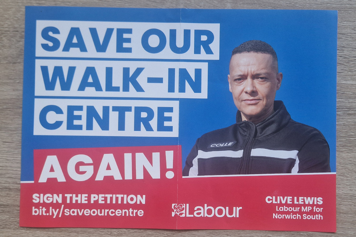 Clive lewis save our walk in centre