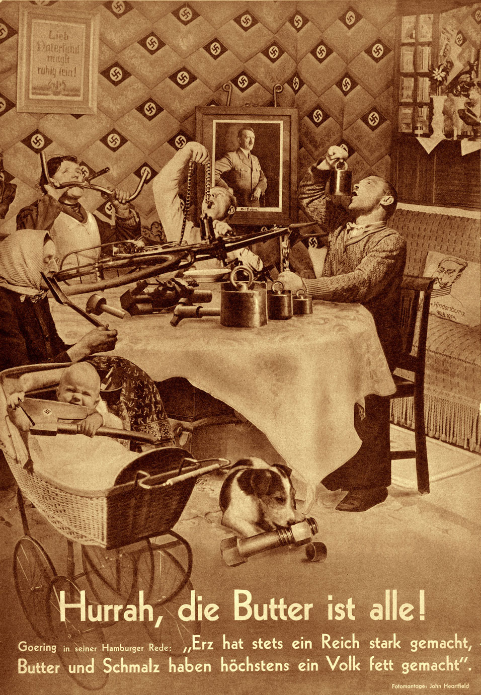 Hurrah die Butter ist alle! 1935 John Heartfield