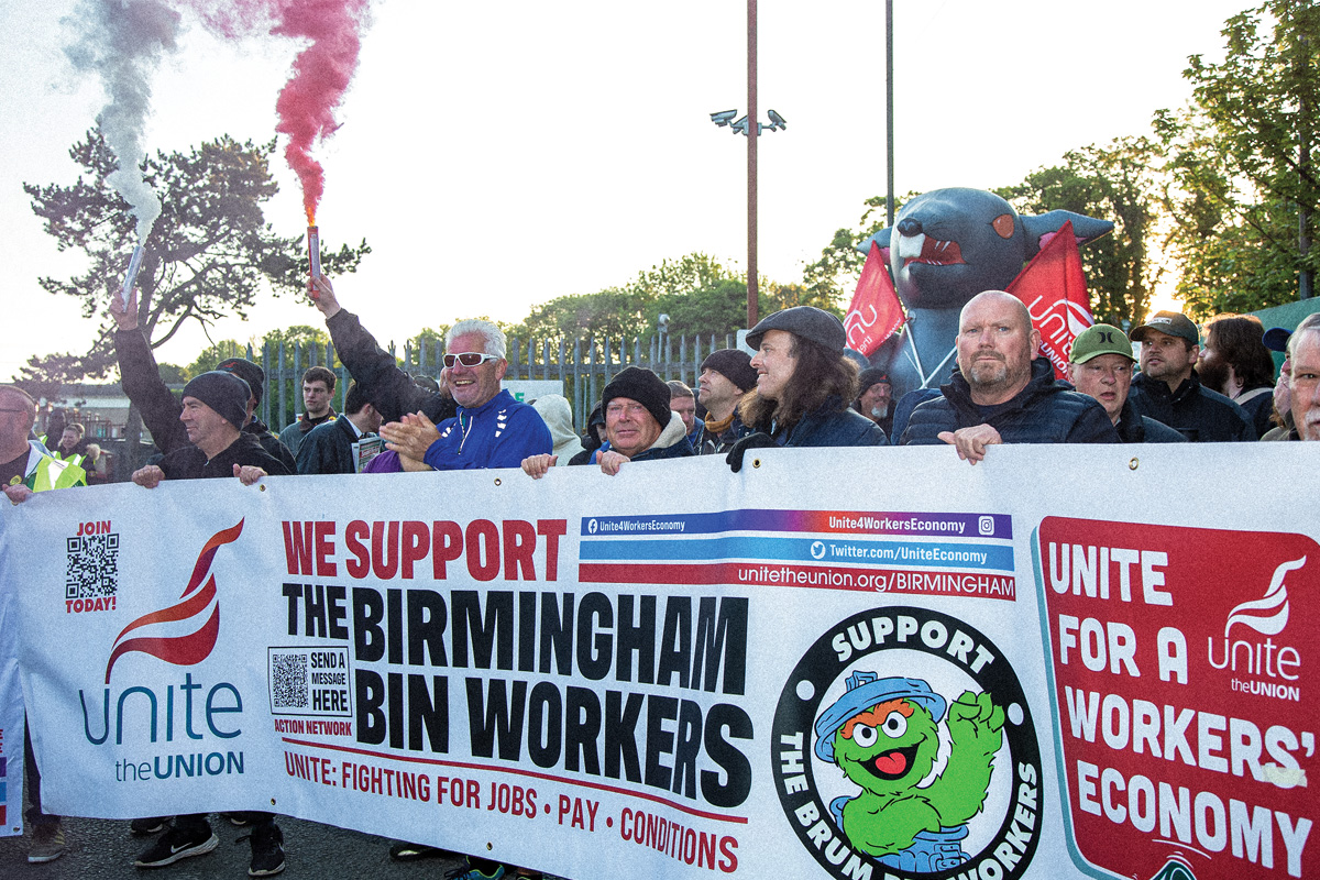 Birmingham bin strikes megapicket