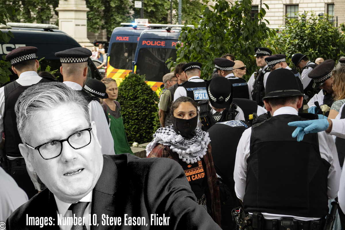 Stamer Palestine clampdown