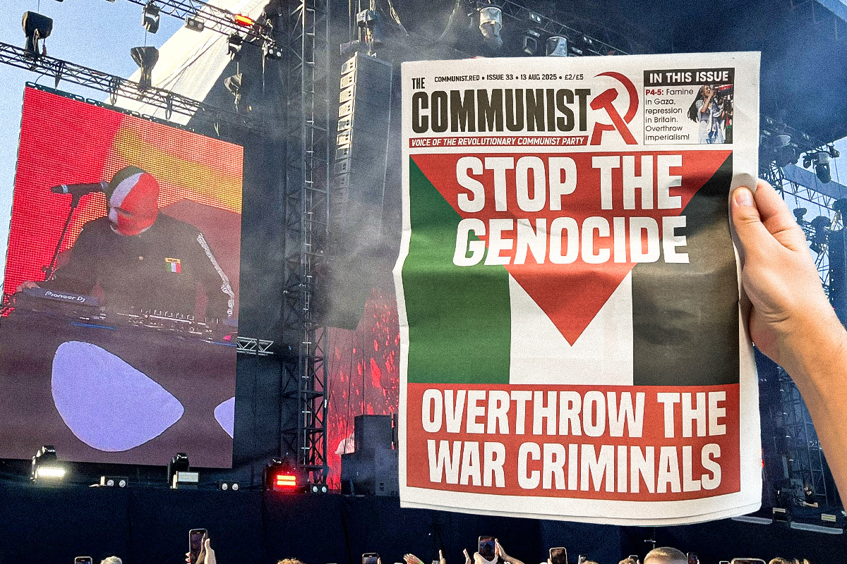 The Communist at a Kneecap concert