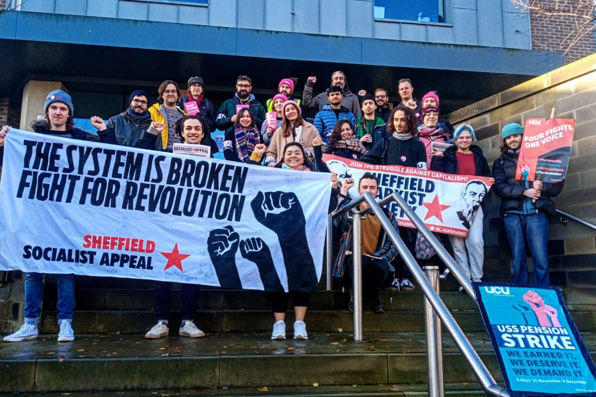 Sheffield UCU picket line 2