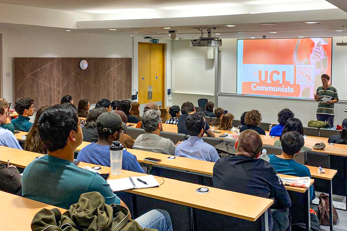 UCL first meeting why you should be a communist freshers 2025