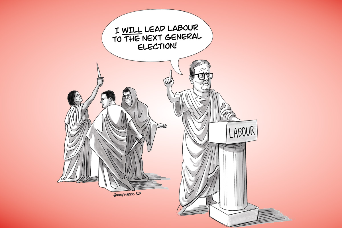 Knives out for starmer issue 39 editorial cartoon