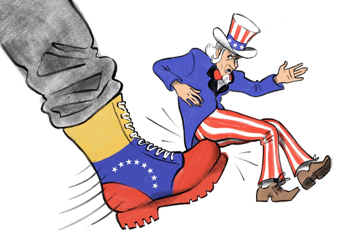 Yankee go home! Hands off Venezuala!