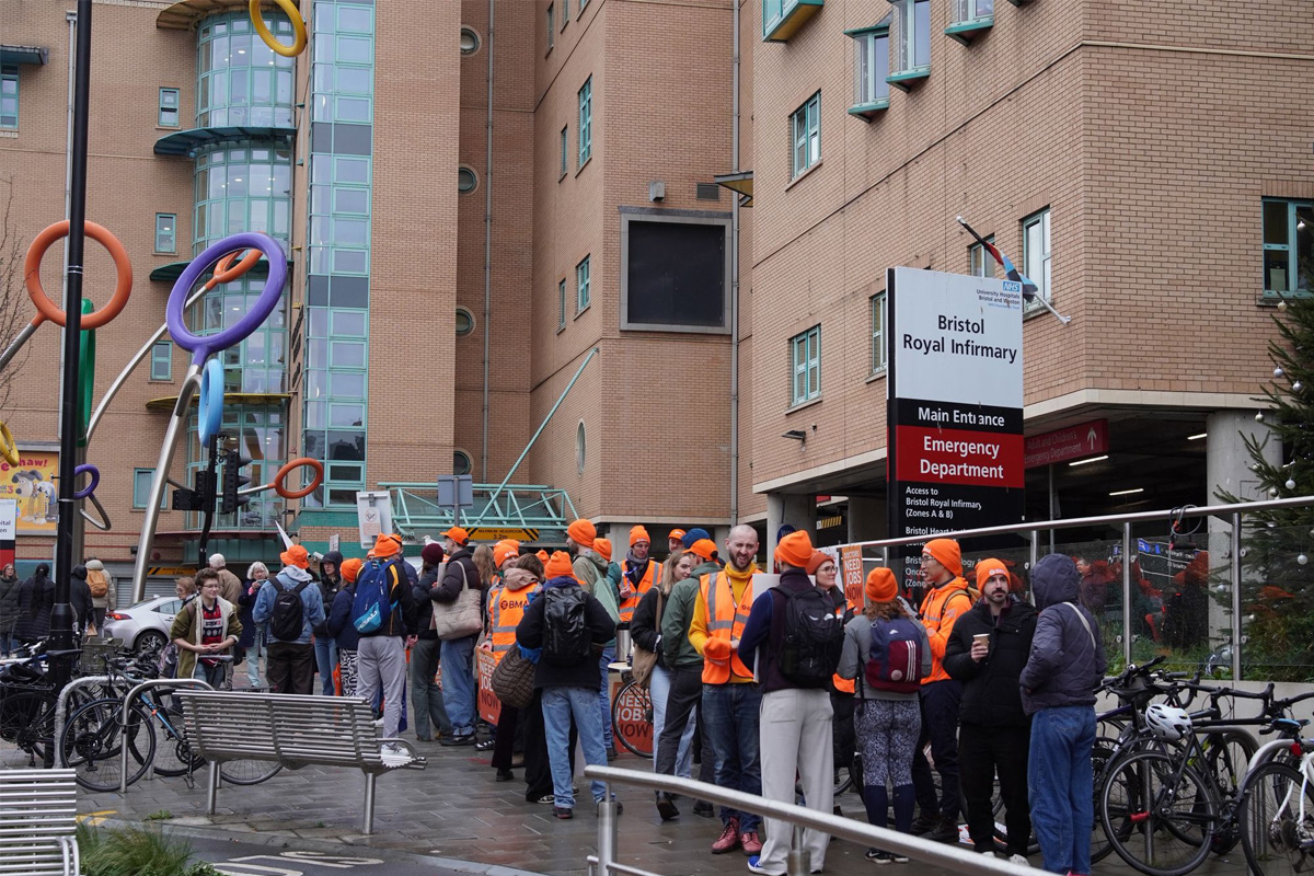 Bristol BMA picket line