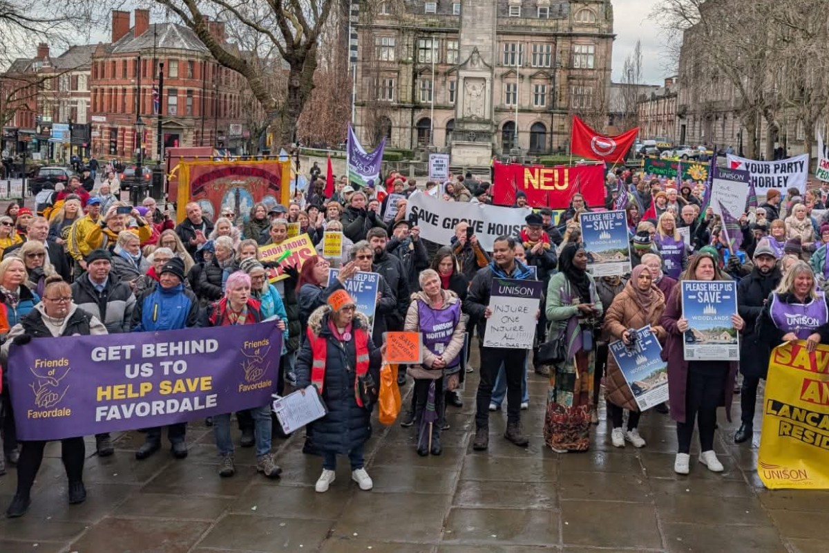 Unison rally Reform Preston