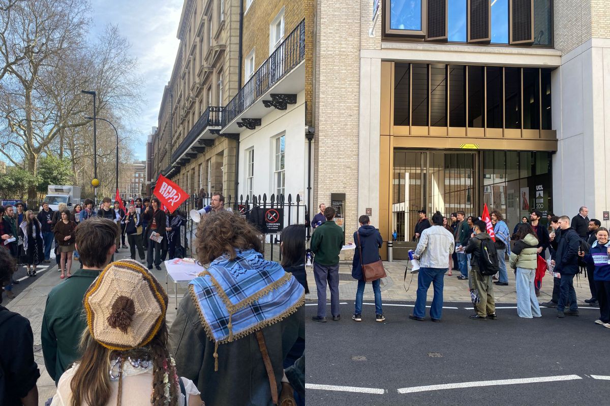 UCL communist rally for Jamie Bradshaw