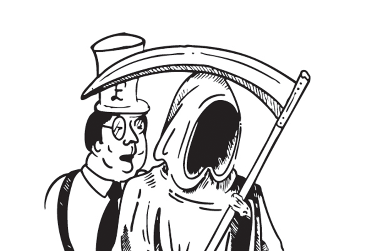 Grim reaper cartoon - website