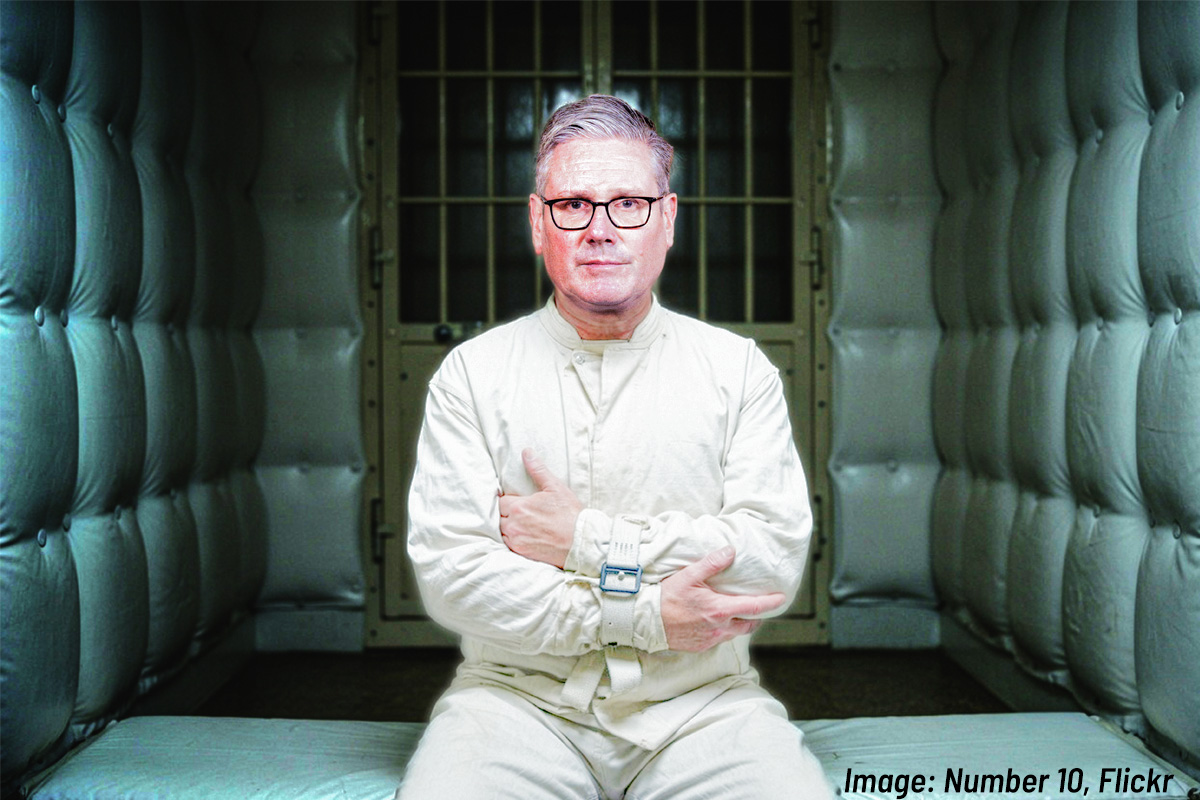 Starmer lunatic asylum editorial 45 straitjacket