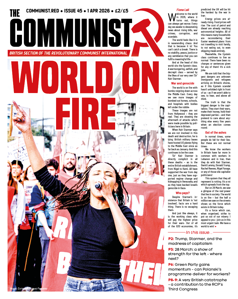 Issue 45 The Communist back cover