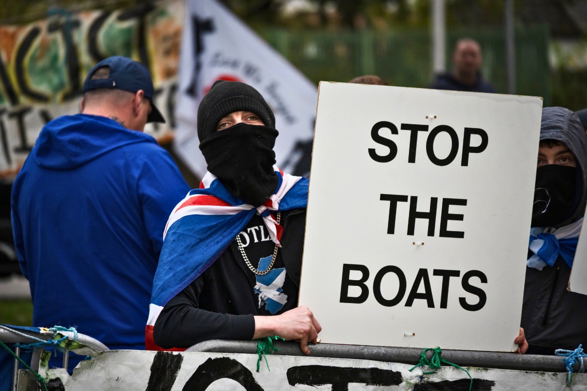 Stop the boats placard