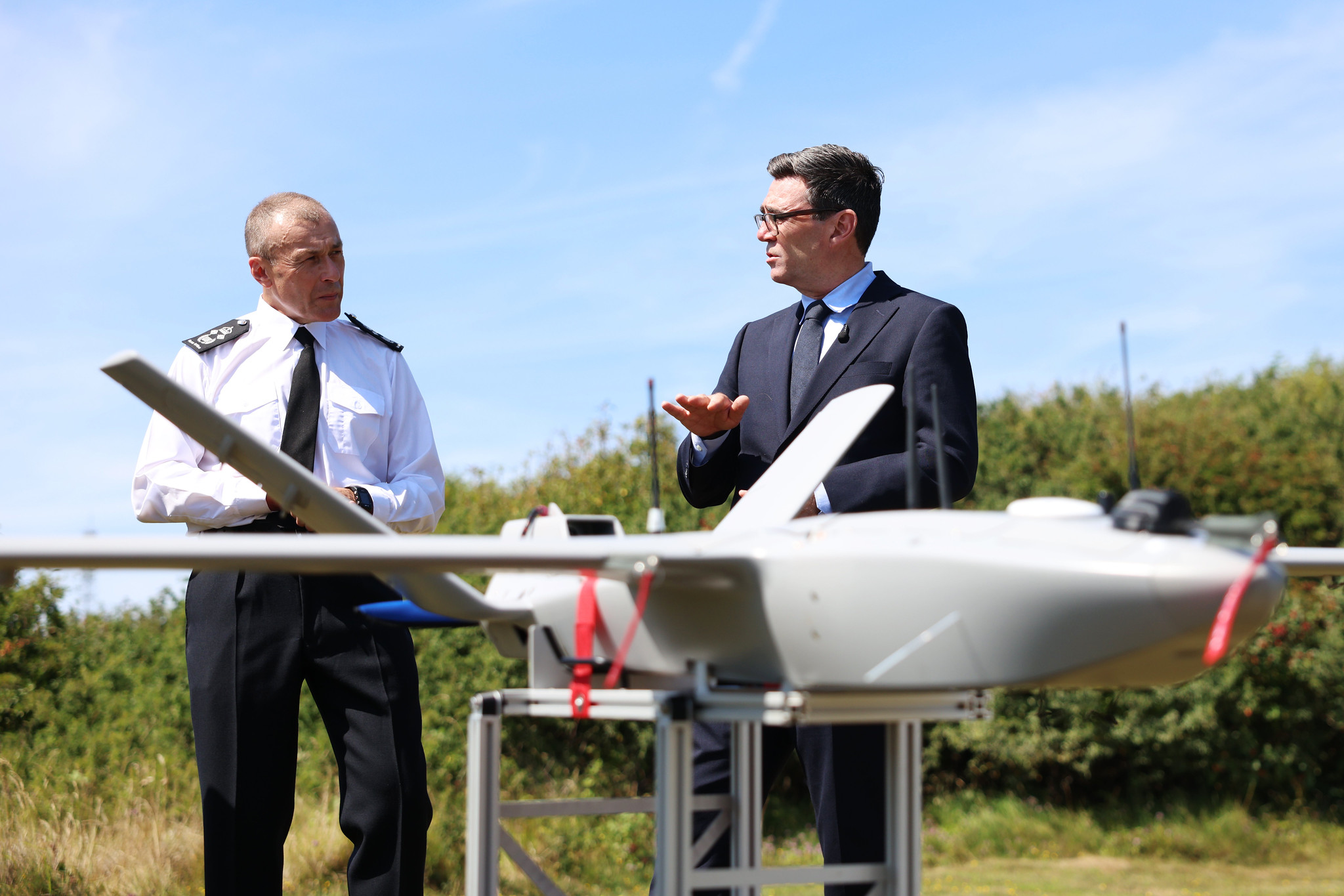 Burnham with drone